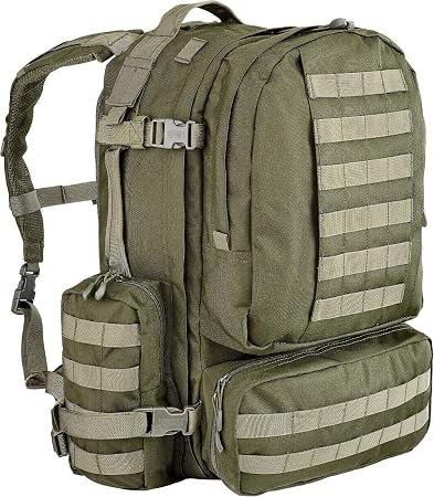 DEFCON 5 Zaino Militare 60 Litri MODULARE Back Pack Verde D5-S100022 OD :  Amazon.it: Sport e tempo libero