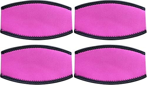 Miniatura 6 de WEIENSC Correas de neopreno para máscara de buceo, cubierta de correa de máscara impermeable para natación (paquete de 4, unisex), cierre mágico de