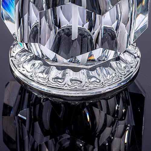 Miniatura 5 de Dispensador de jabón de cristal para baño, moderno dispensador de jabón de manos decorativo con bomba de acero inoxidable a prueba de óxido,