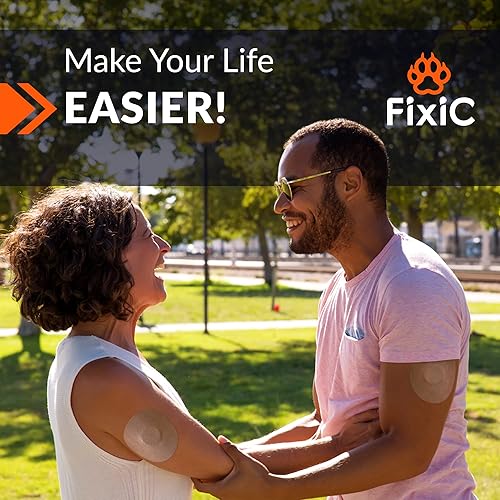 Miniatura 6 de Fixic Parche adhesivo Freestyle 25 piezas de tamaño grande  Bueno para Libre 1, 2, 3  Enlite  Guardian  Sin pegamento en el centro del parche  Papel