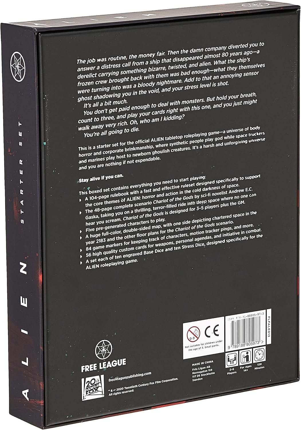 Exсluѕіvе Sресіаl Free League Publishing Alien RPG Starter Set (Boxed Set RPG)