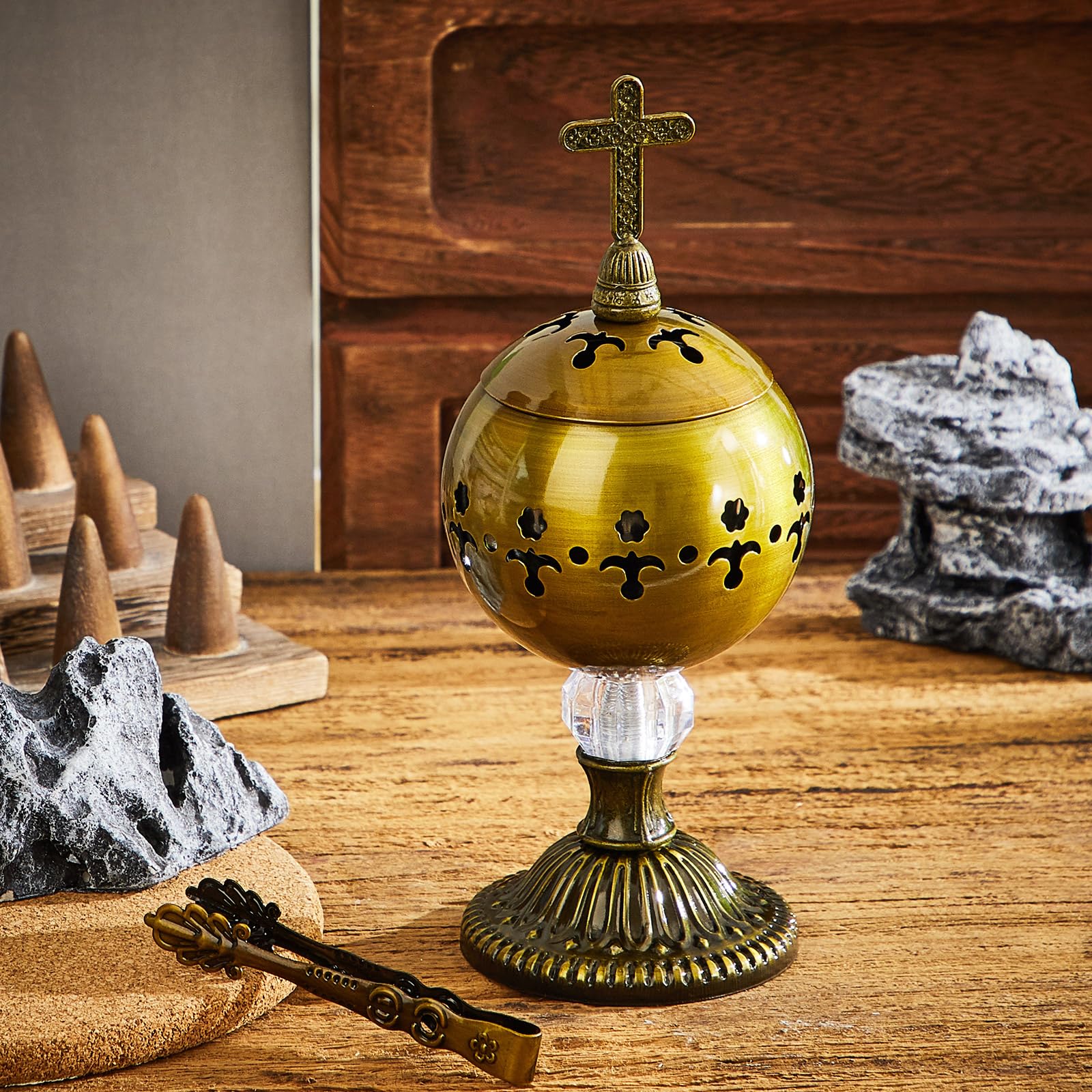 Amazon.com: Zonon 1 Set Incense Burner with Tong, Frankincense
