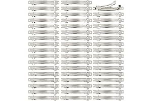 Lawie Silver Blank Rectangle Metal Barrette Hair Clips