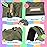iniuniu Diaper Bag Backpack, 4 in 1 kit Large Unisex Baby Bags for Boys Girls, Waterproof Travel Back Pack with Diaper Pouch, Washable Changing Pad, Pacifier Case and Stroller Straps, Army Green
