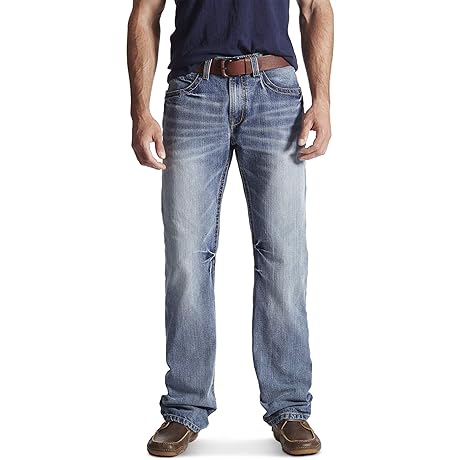 Ariat's M4 Low Rise Boot Cut Jeans: Epitomizing Style and Functionality for Discerning Gentlemen