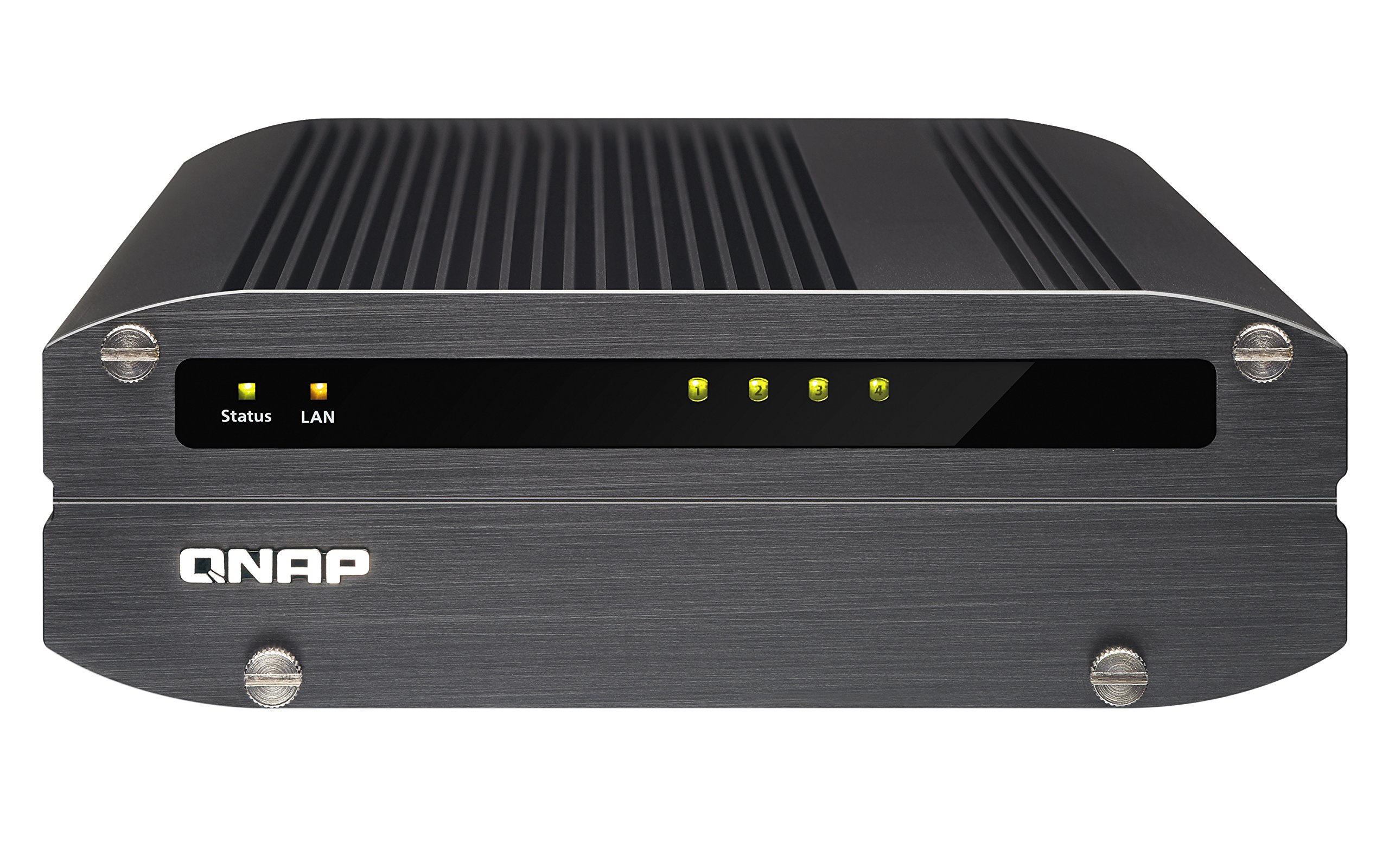 QNAP IS-400 - Serveur de Stockage en Réseau NAS pour 4 Disques Durs et Environnements Extrêmes, Intel Celeron Dual Core, 2Go RAM, 2 Gbe LAN, Châssis Vide