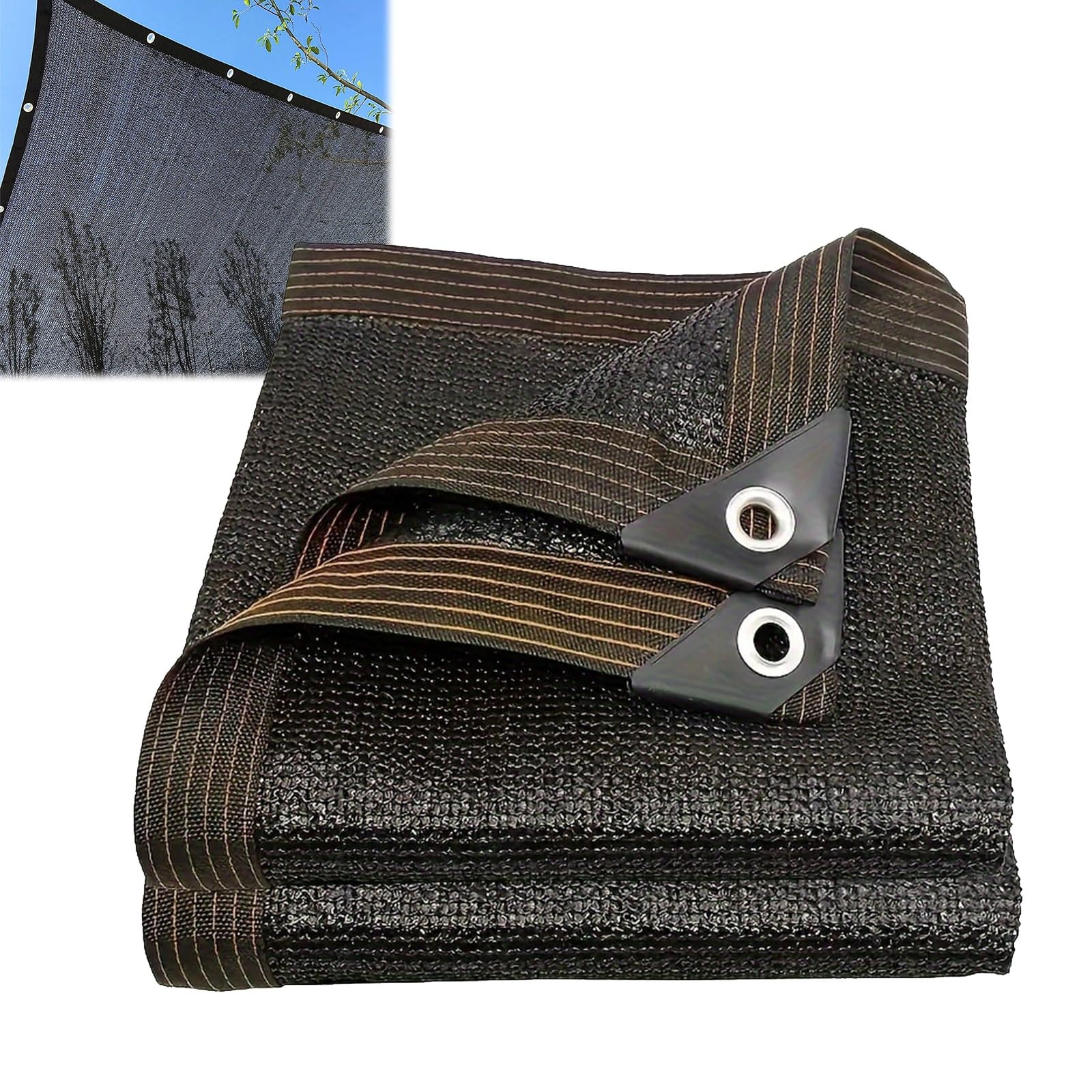 Bâche d'extérieur en maille anti-UV, tissu d'ombrage respirant 90% pour pergola de terrasse