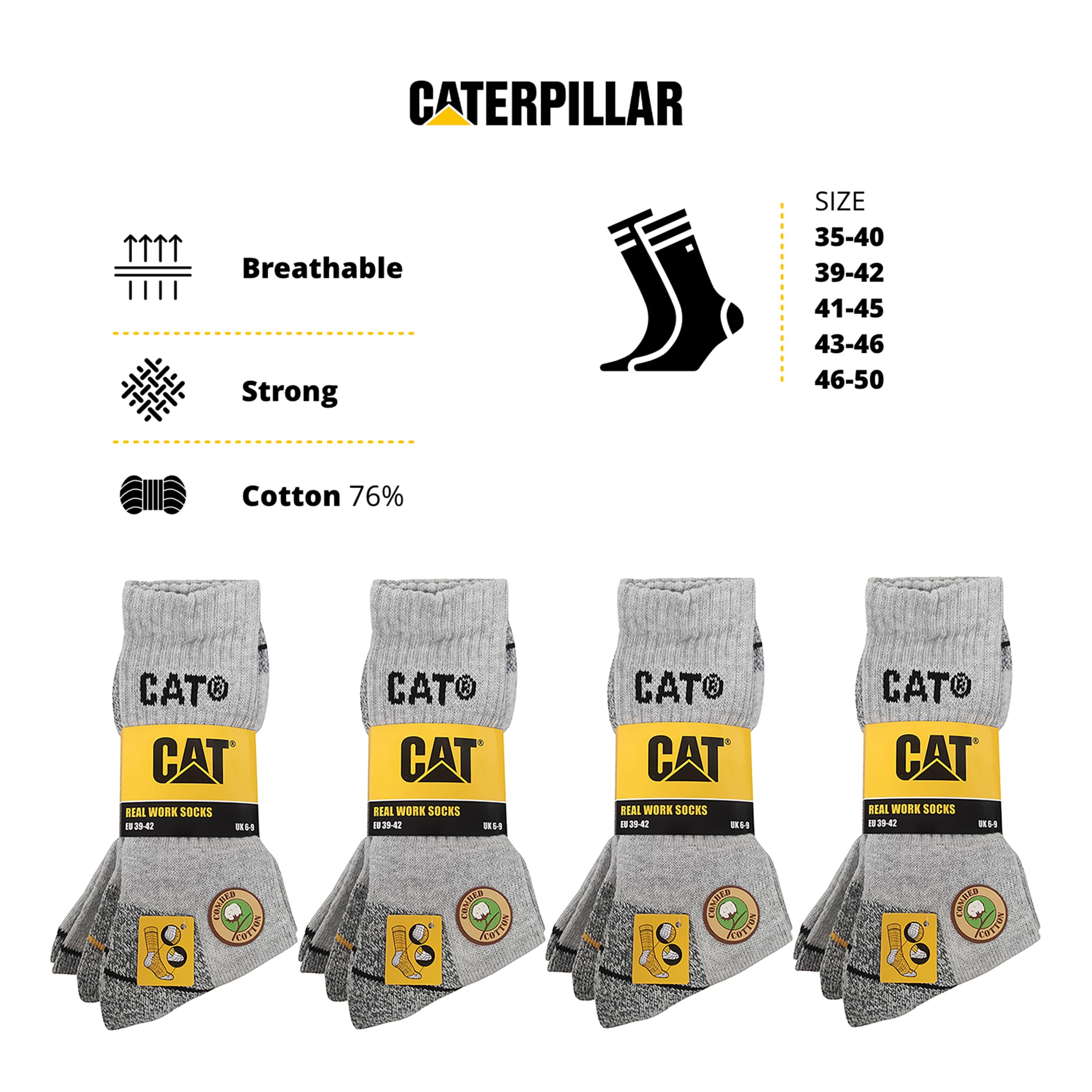 Caterpillar Skarpety Mężczyźni Real Work