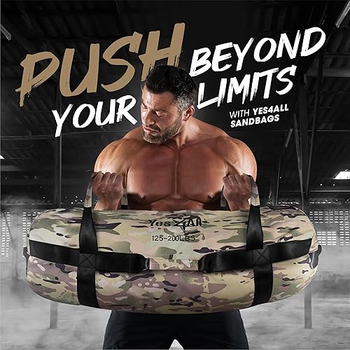 Miniatura 6 de Yes4All - Bolsas de arena resistentes para trabajo pesado, fitness, acondicionamiento, crossfit, varios colores y tamaños
