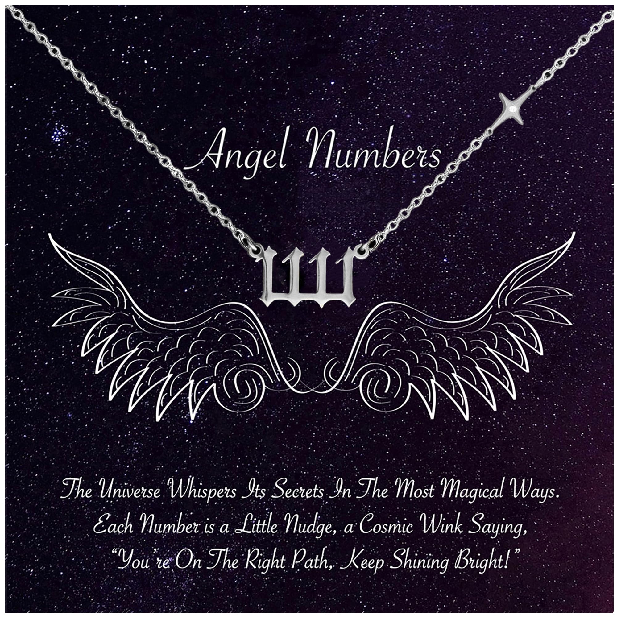 EARFULL Angel Number Necklace with Star 14K gold plated