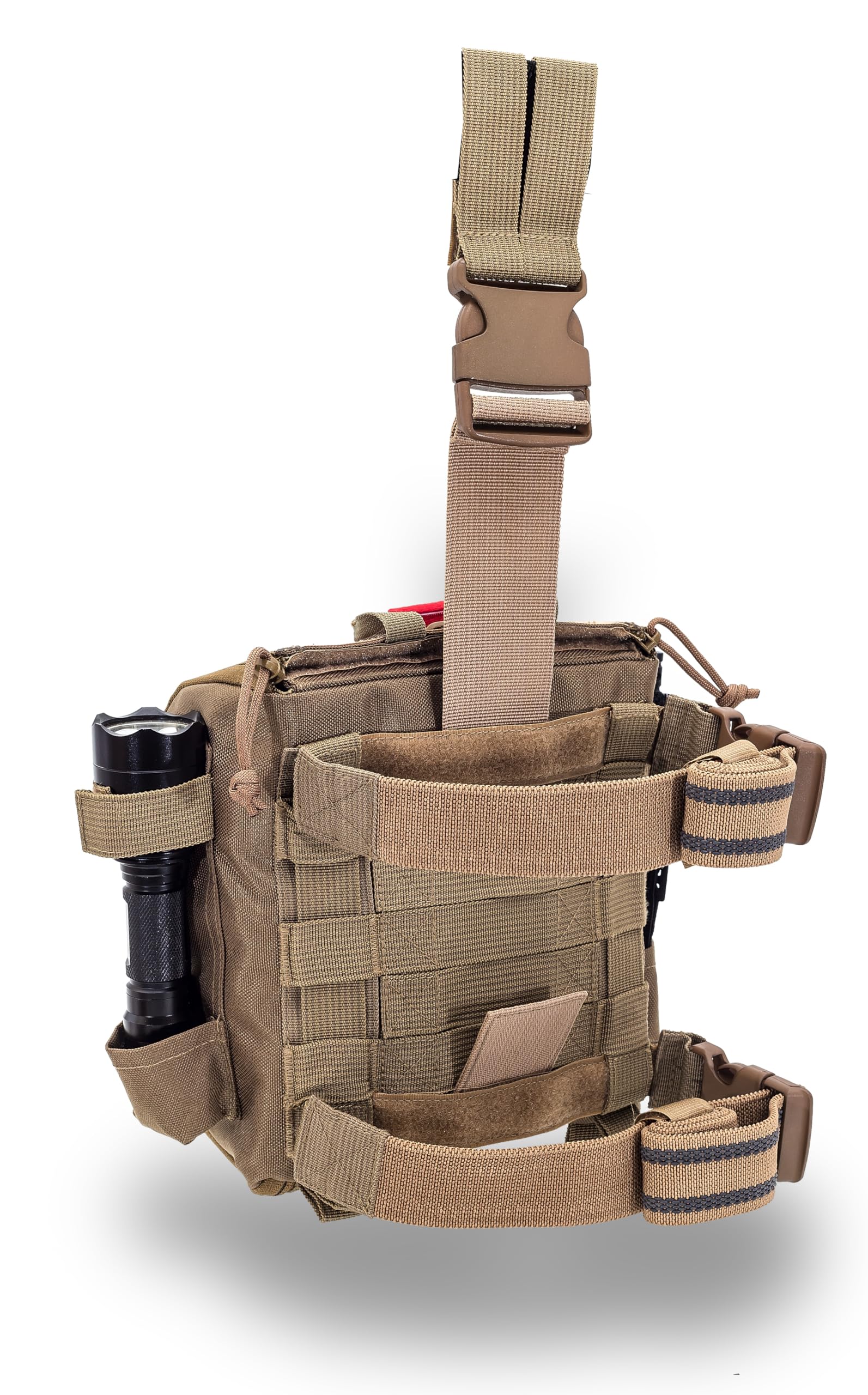 Elite Bags, Quickaid'S Botiquín Paramédico Pernera Molle, Poliamida Marrón Coyote