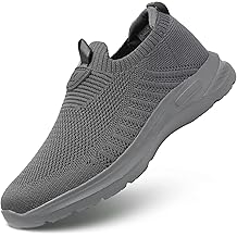 Mens Walking Shoes Lightweight Breathe Mesh Running Shoes Slip On Fashion Tennis Sneakers Comfort Gym Workout Zapatos de Hombre