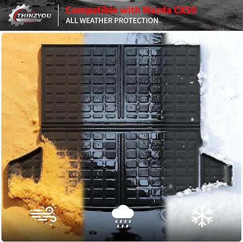 Vista 134 de Alfombrilla de carga compatible con Nissan Pathfinder 2022-2024 2025, forro de carga TPE para todo tipo de clima, accesorios Pathfinder 2023