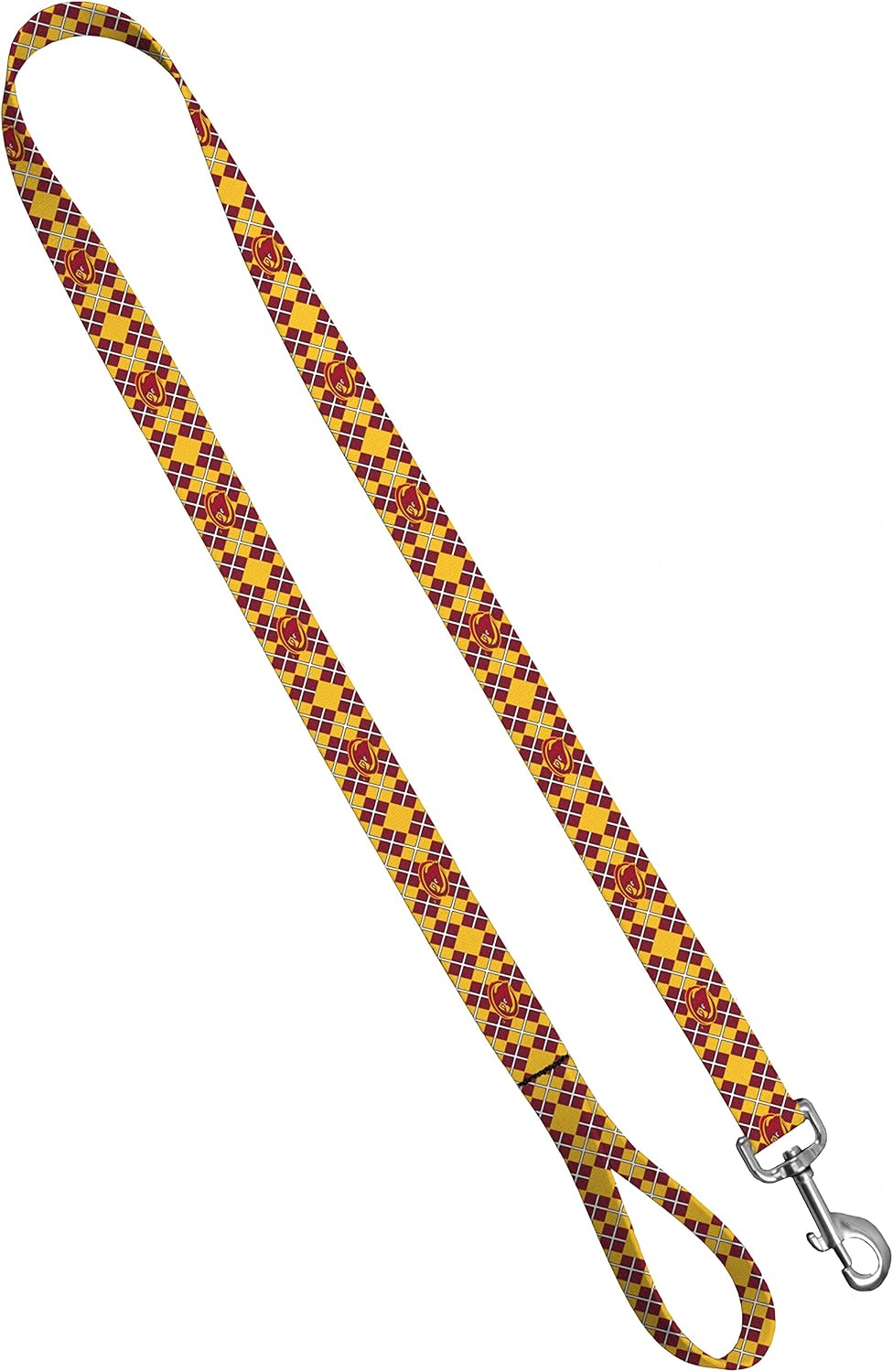 Leash 1" x 4', Iowa State - Cy on Argyle