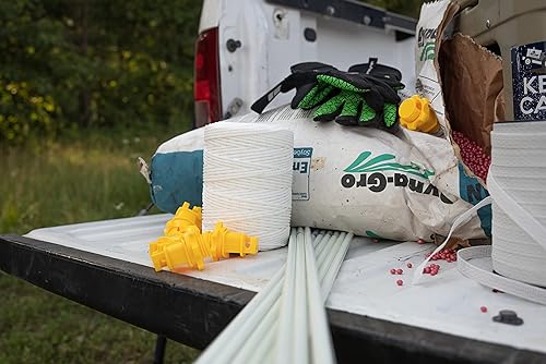 Miniatura 3 de Hooyman Hot Zone Garden and Food Plot Electric Fence, Solar Powered Deer Exclosure with Solar Panel System, Fiberglass Posts, Post Insulators, and