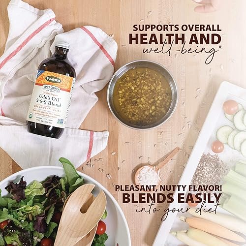 Miniatura 4 de Flora - Mezcla de aceites Omega 369 de Udo's Choice con DHA, proporción equilibrada de aceite de Udo 2:1:1 de ácidos grasos omega, apoya la función