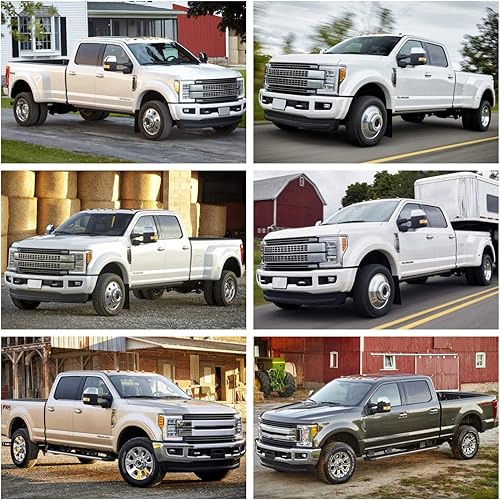 Miniatura 7 de Conjunto de luces LED para espejo lateral para Ford F-150 F-250 F-350 F-450 F-550 Super Duty 2015-2023 LED de remolque manual plegable espejo de