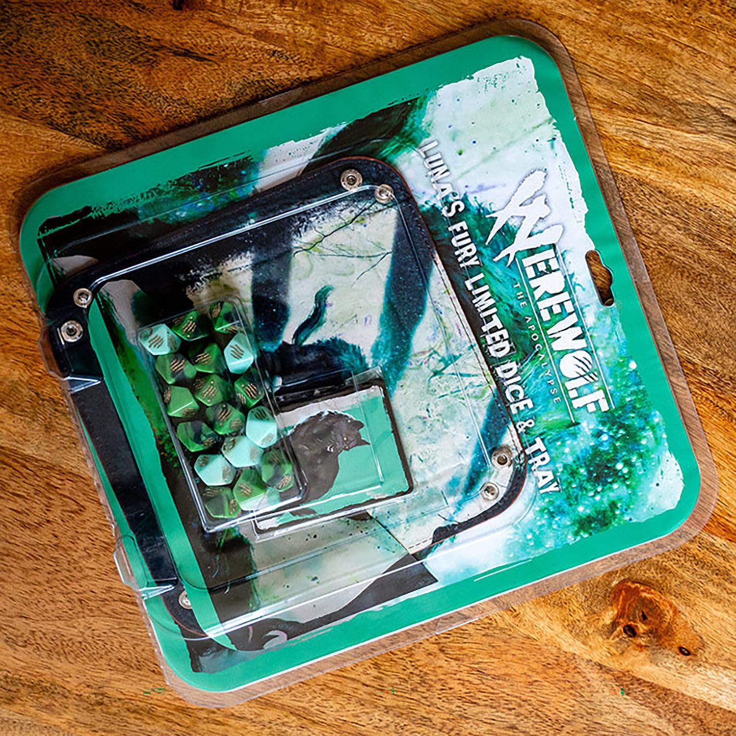 Renegade Game Studios Werwölfe: The Apocalypse RPG: Luna's Fury Dice & Tray Accessory Pack, Spielzubehör, ab 18 Jahren