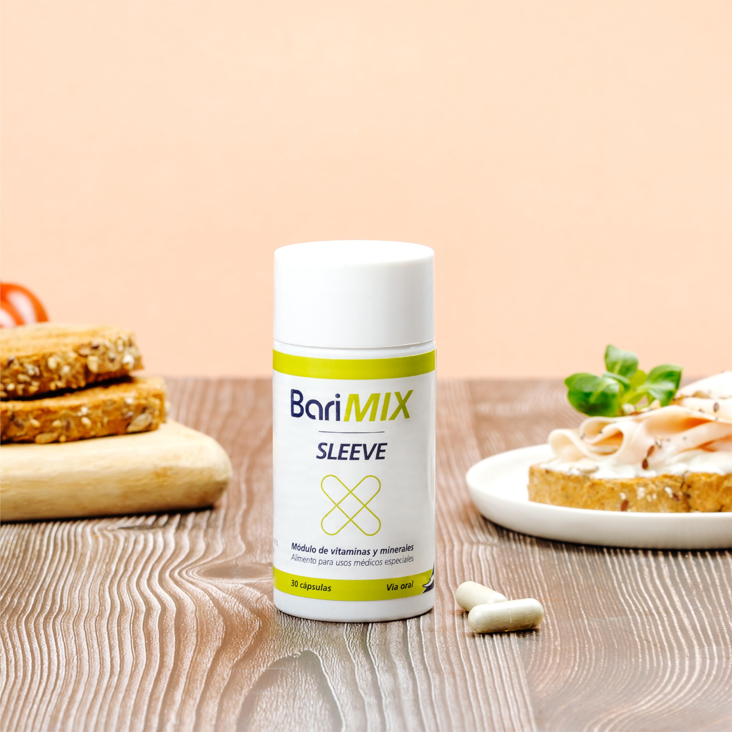 BARIMIX SLEEVE PACK 3, multivitaminas y multiminerales para pacientes bariátricos intervenidos de cirugía bariátrica restrictiva. Bote de 30 cápsulas, 1 cápsula al día. Tratamiento de 3 meses