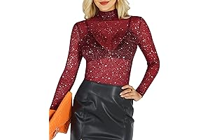 Show-Stopping Sheer Mesh Top: Ignite Your Inner Spark