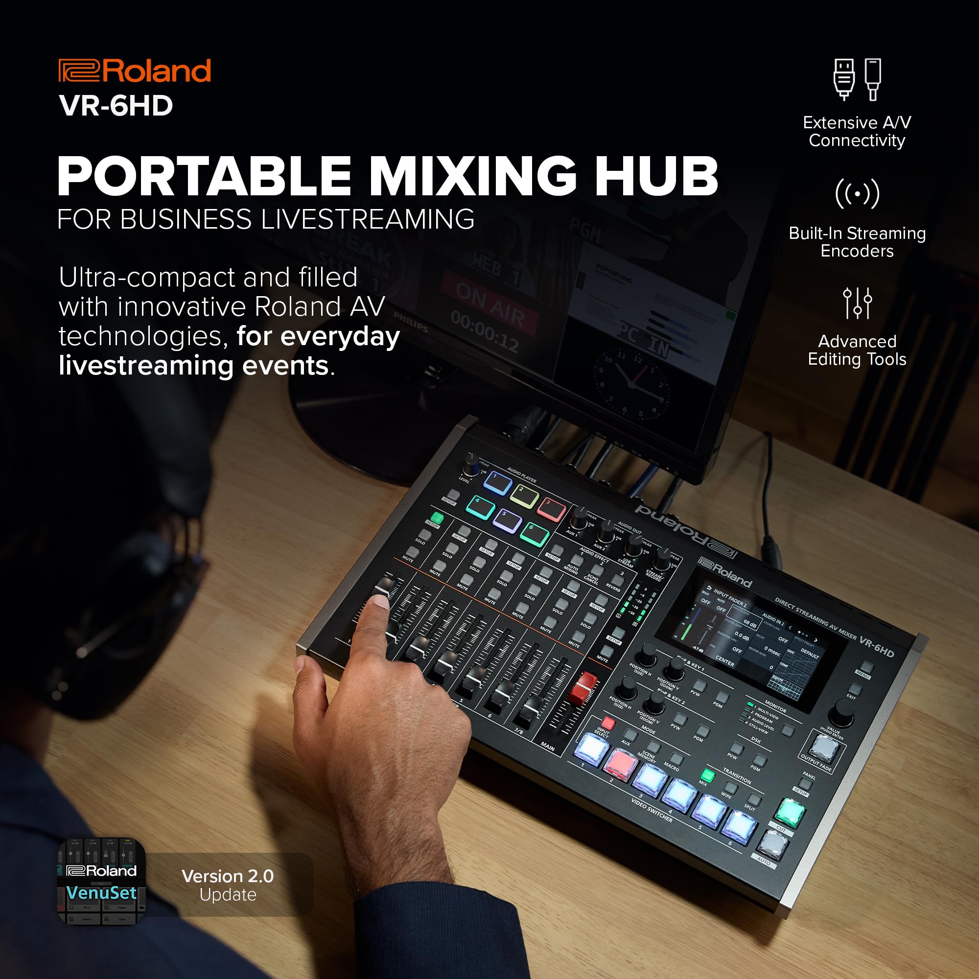 Amazon | Roland VR-6HD ダイレクトストリーミング AVミキサー