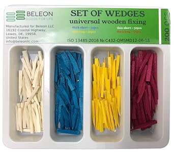 Wooden Wedges Dental, Teeth Interproximal Wedges Disposable Fixing Materials for Dental Restoration, Impregnated with Hemostatic Composition Dental Set 200pcs