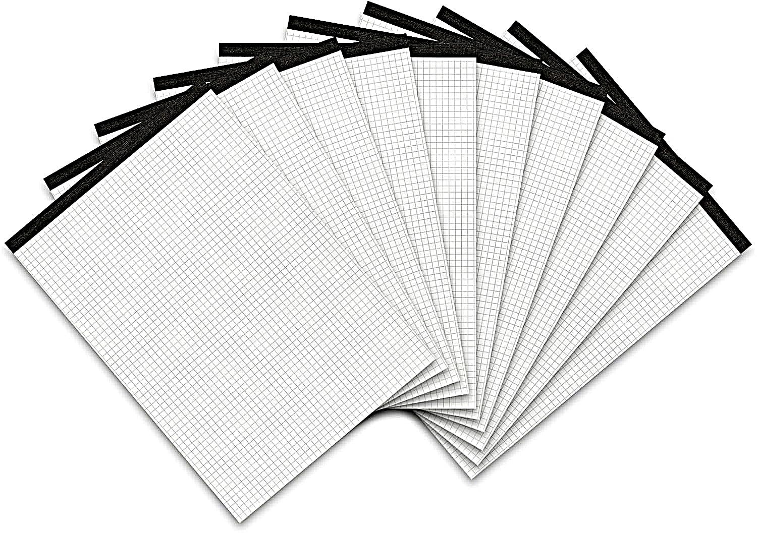 Landre 100050632 - Bloc de notas (DIN A4, 50 hojas, cuadrícula, papel sin celulosa, cuadriculado, perforado, 60 g/m2, 10 unidades)