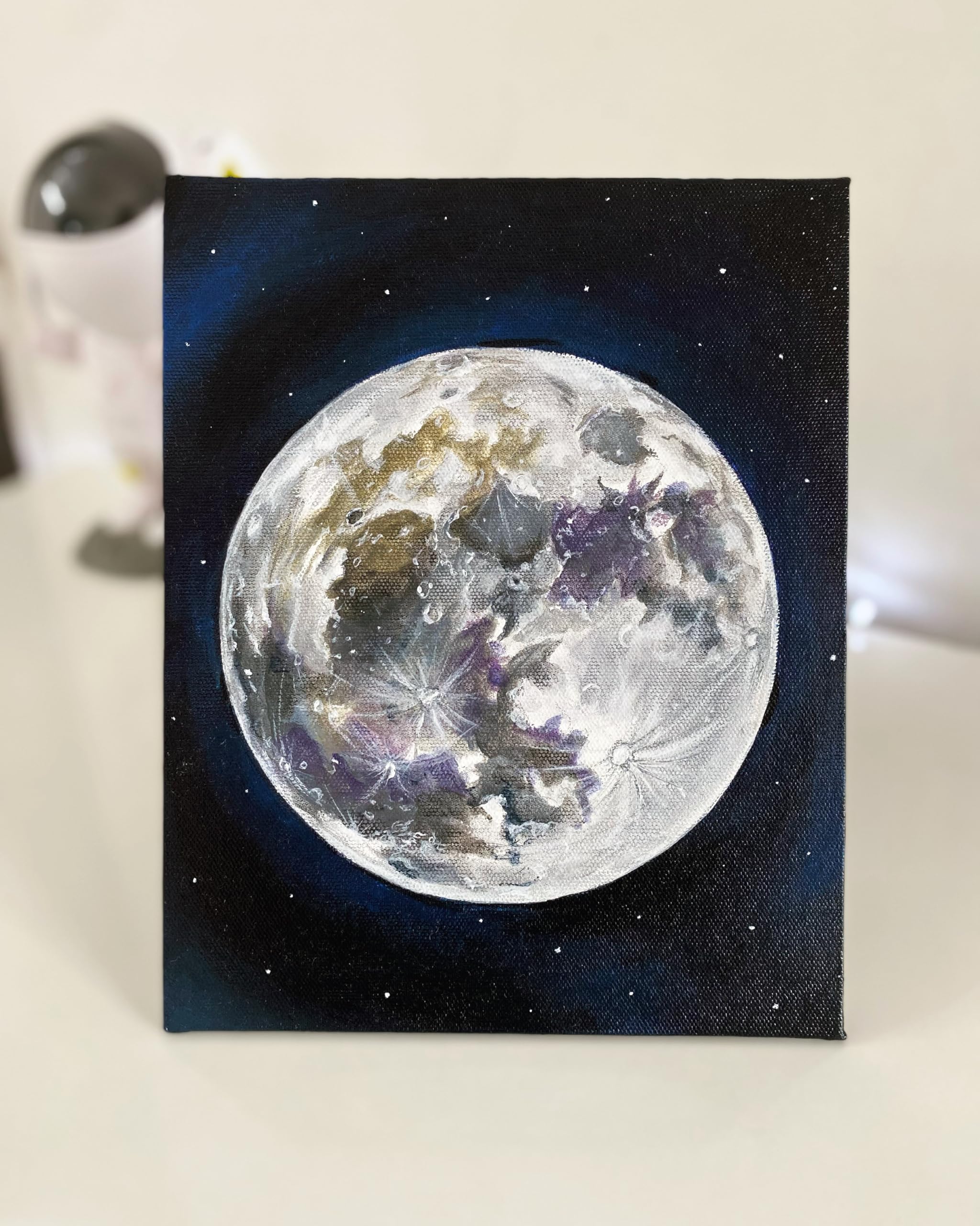Canvas Painting Moon