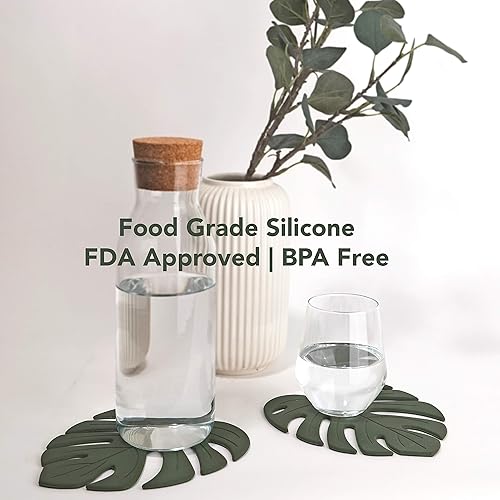 Miniatura 2 de Salvamanteles de silicona para platos calientes, juego de 2 piezas resistentes al calor, tapete de silicona de grado alimenticio, tapete de cocina,