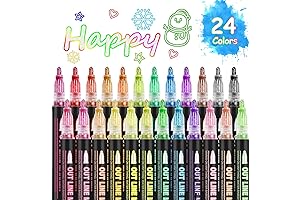 Sazzle 24-Color Outline Markers: Outshine Your Imagination