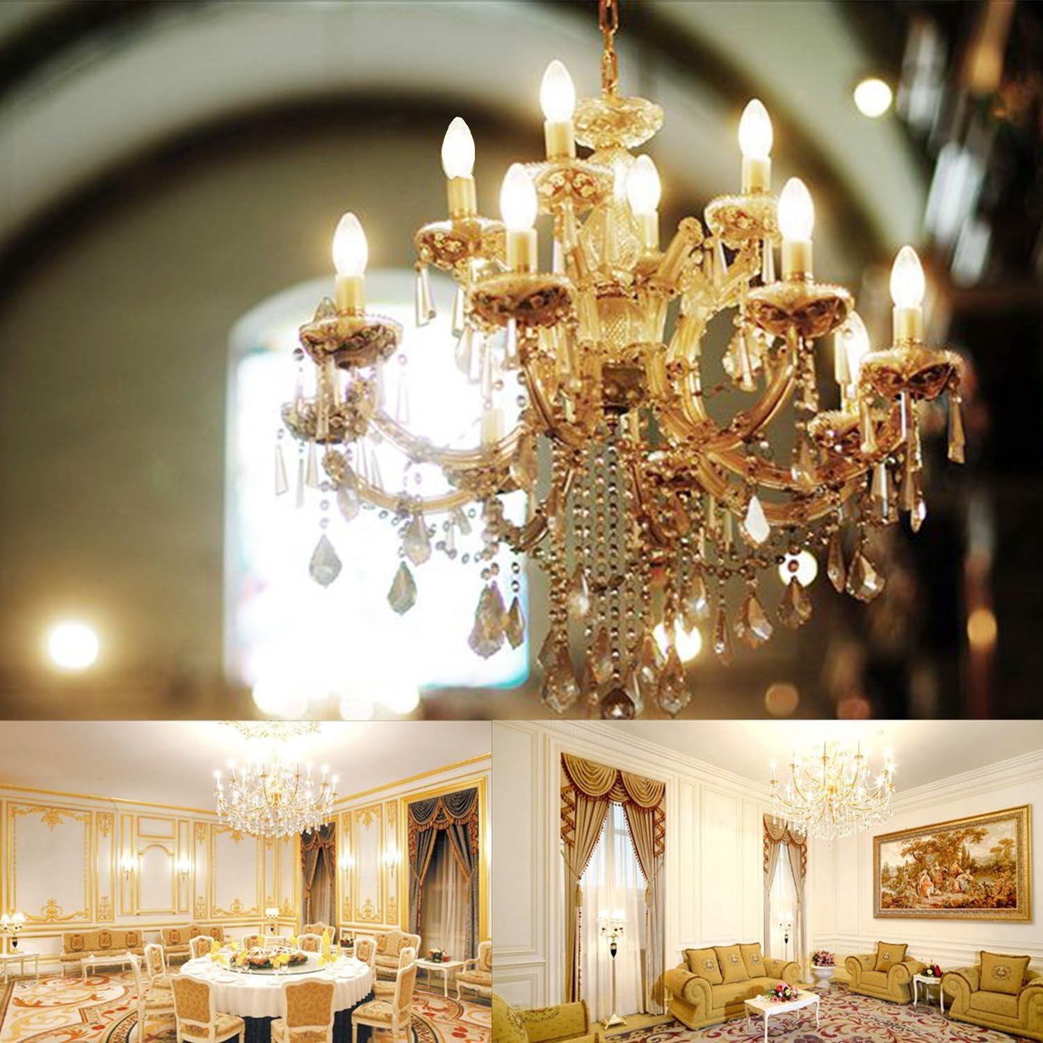 🔥 Hоt Dеаlѕ Frosted LED 4W Candelabra Light Bulbs, B11 LED Chandelier Bulbs,C35 4 Watt Filament LED Bulb, E12 Base LED Candle Bulbs, Torpedo Shape Bullet Top,2700K Warm White,Dimmable,10 Pack…