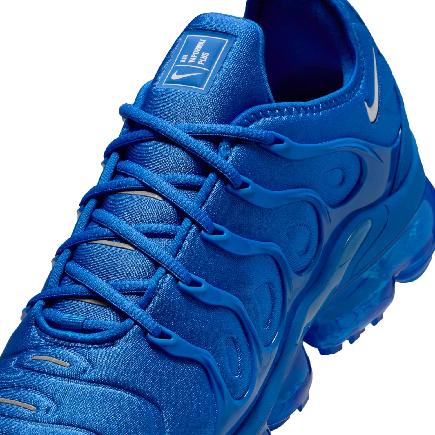 Nike Air VaporMax Plus Men's Shoes (HJ9148-480, Game Royal/Metallic Silver/White) Size 12