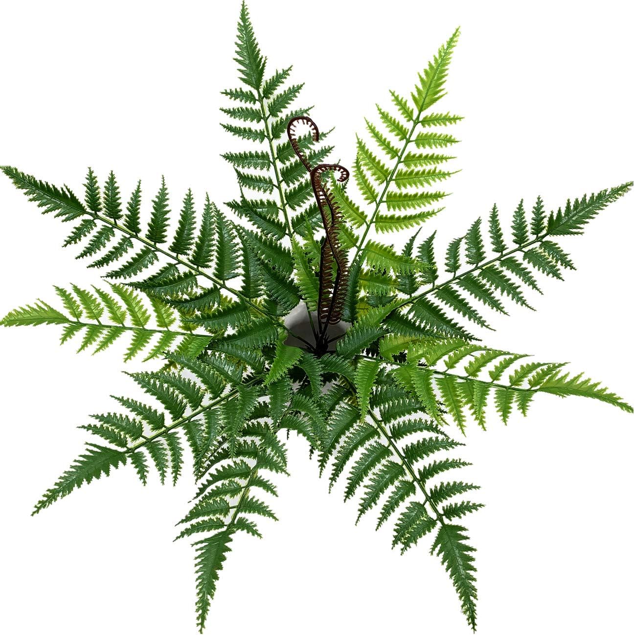 CATTREE Artificial Shrubs, Plastic Plants Fern Leaves Grass