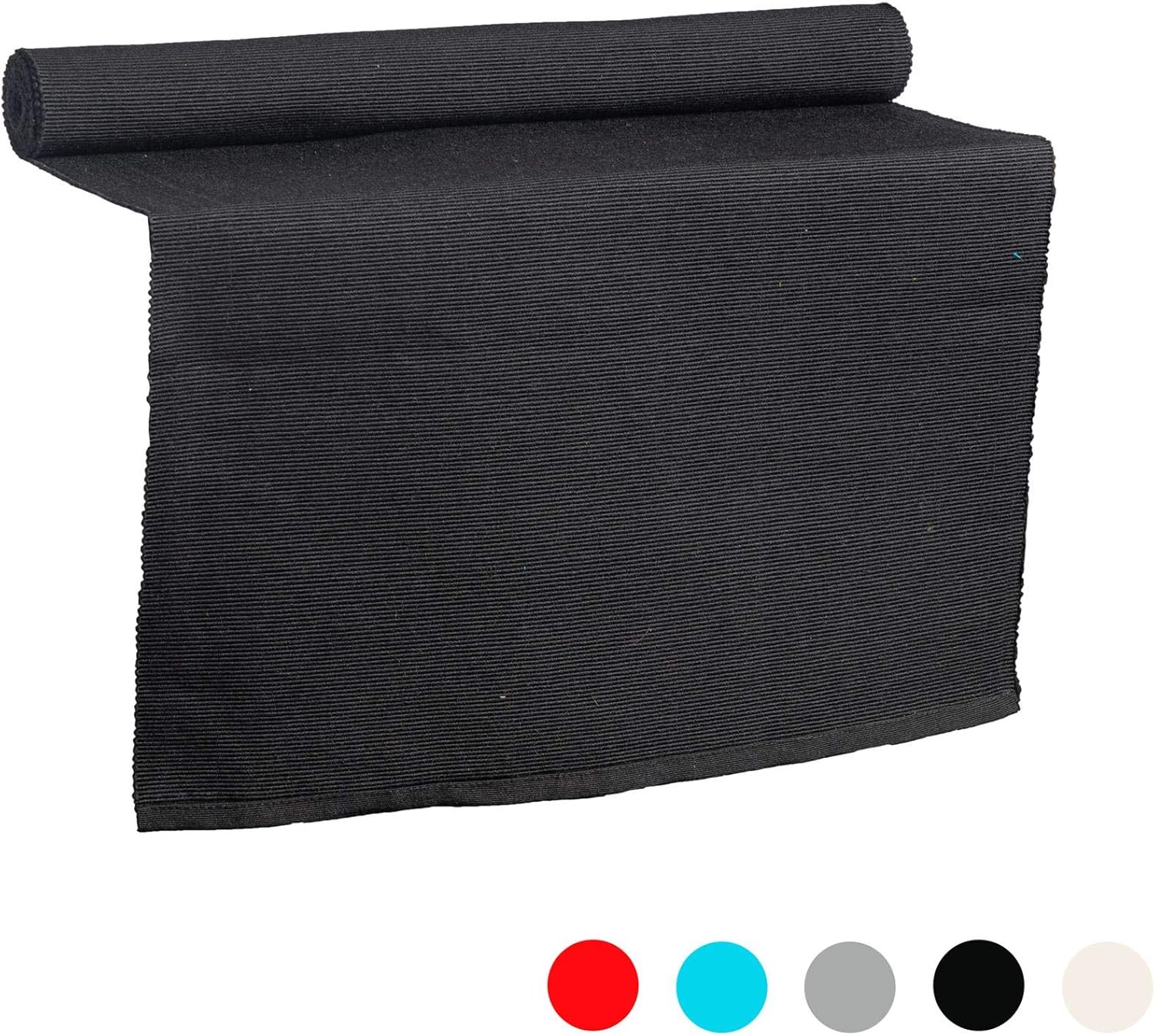 Nicola Spring Ribbed Rectangular Cotton Dining Table Runner