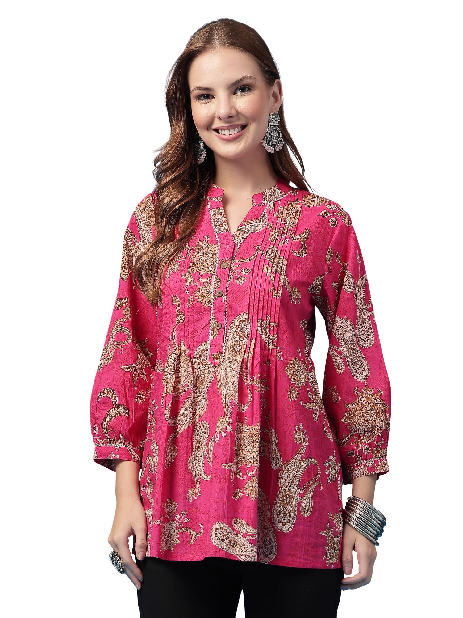 Cotton Zipless Maternity Nursing Top-image-46