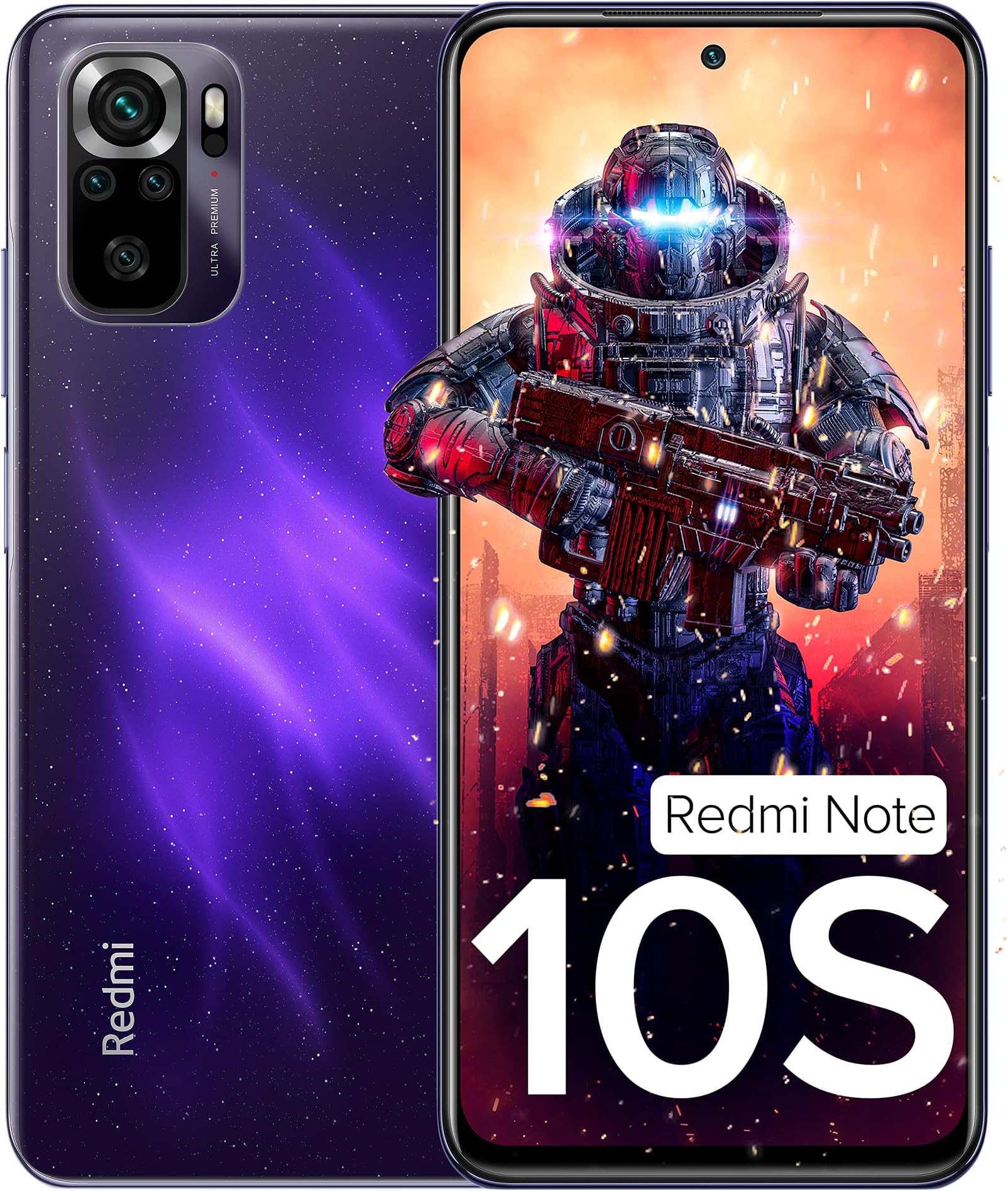 Redmi Note 10S (Cosmic Purple, 8GB RAM,128 GB Storage) - Super Amoled Display | 64 MP Quad Camera | 33W Charger Included