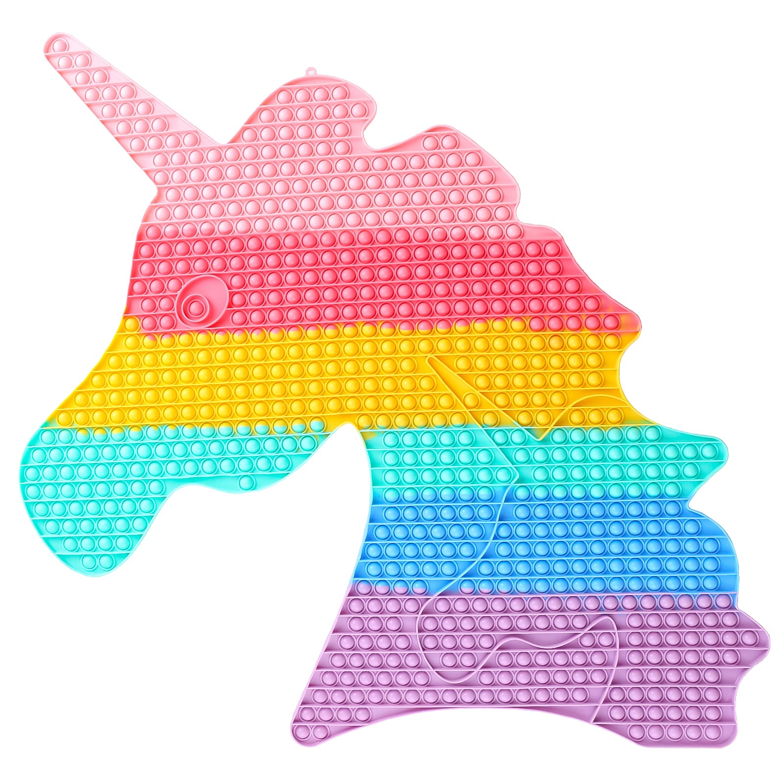 Big Size Push Cute Pop Sensory Toy, 100000 Bubble, Extra Large Jumbo Giant Mega Huge Gigantic Biggest XL in The World Rainbow Unicorn Gifts Girls Kids