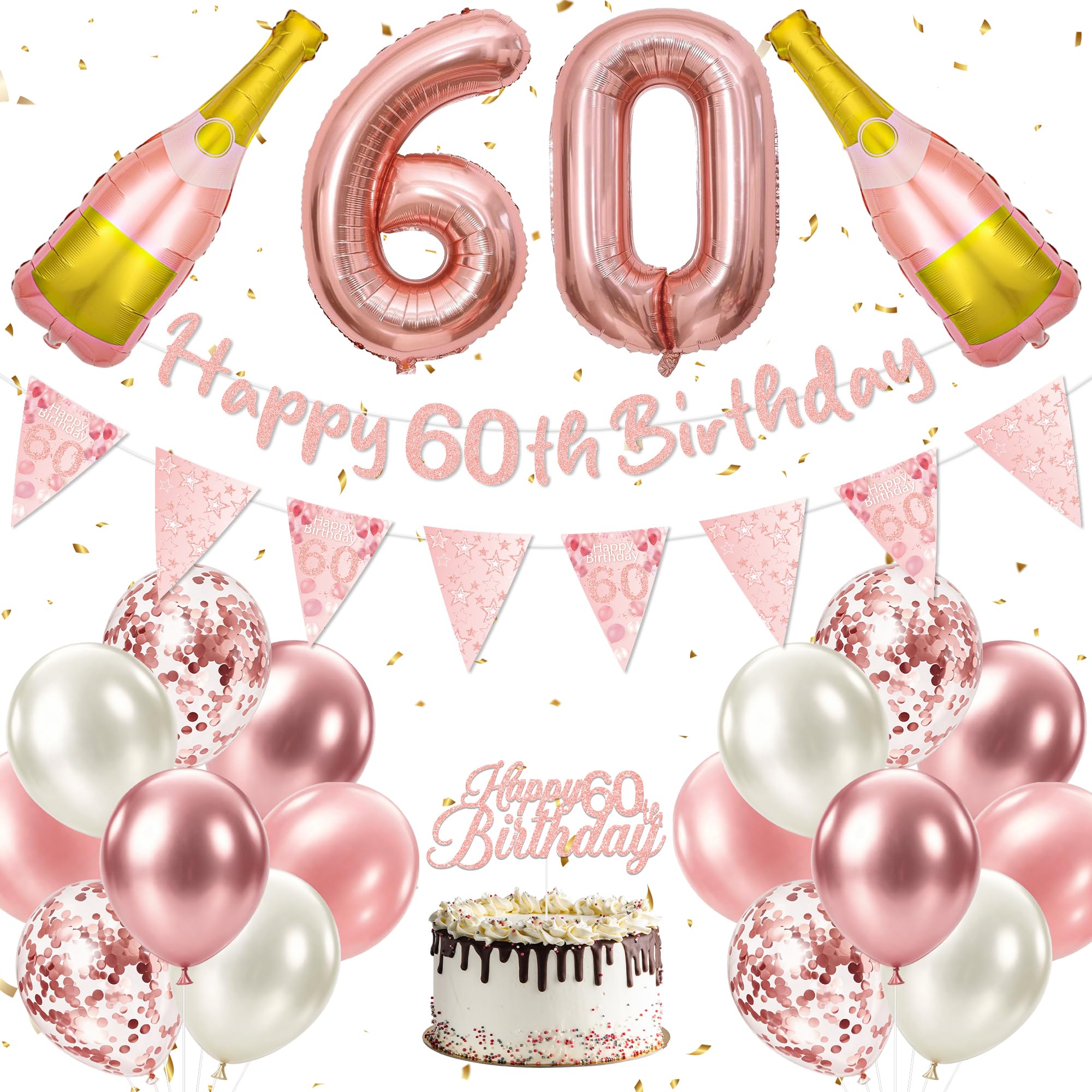 60th Birthday Decorations for Women