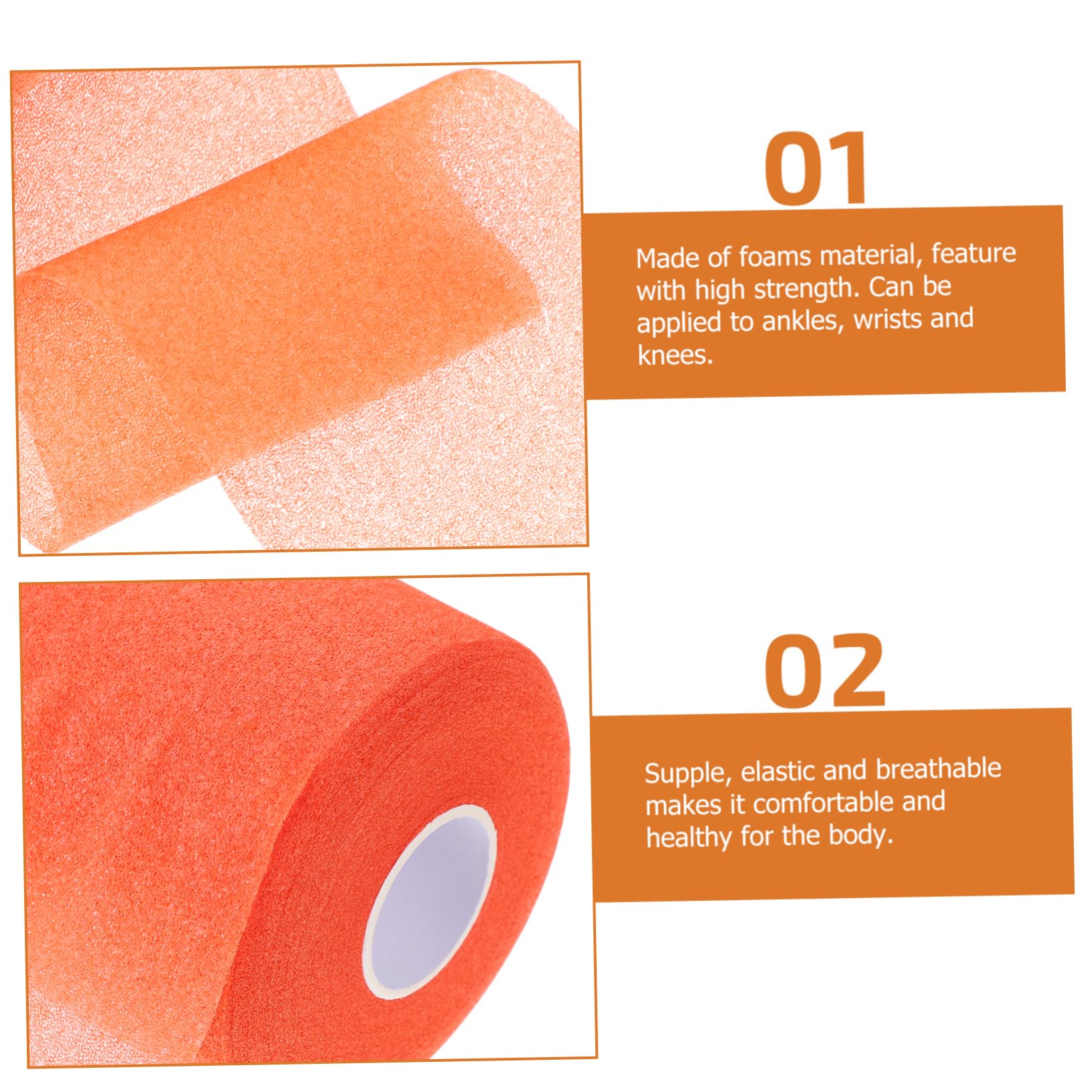 NAMOARLY Rolls Elastic Bandage Tape Sports Wraps Portable Cuttable Athletic Tape Lightweight Comfortable for Joint Stabilization