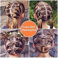 Vista 7 de 200 UNIDADES Lazos multicolor para el pelo de bebés y niños pequeños, sin arrugas, para niñas