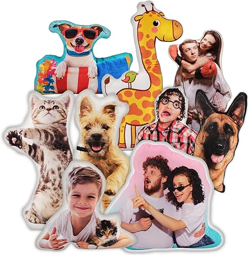 Almohadas personalizadas con imágenes, almohada personalizada para mascotas, perros, gatos, para amantes de las mascotas, regalos divertidos