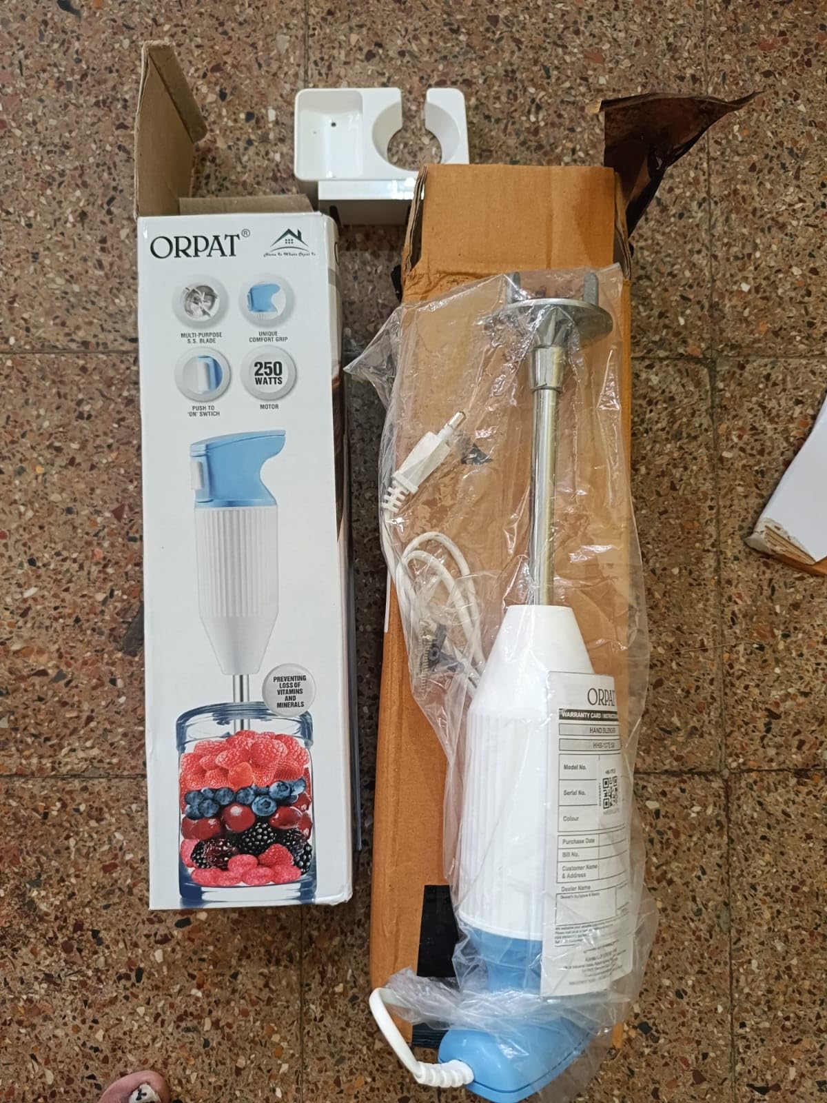 Buy Orpat HBB107E Hand Blender, 250W (Blue) Online at Low Prices in