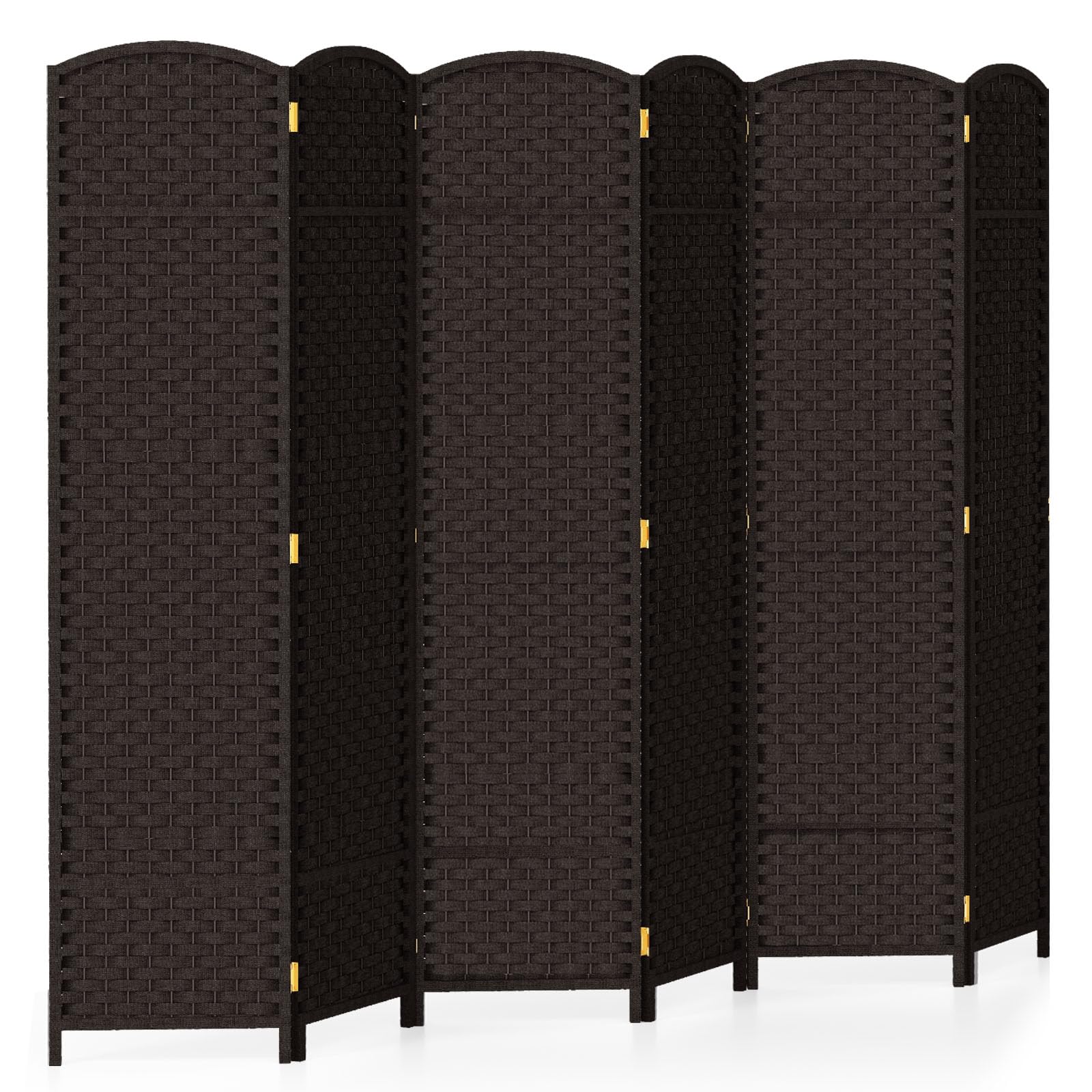 Costway 6-Panel Folding Room Divider 172cm Rolling Privacy Screen W Lockable Wheels~9984709888088 01c Mp