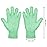 Patelai 2 Pairs Microfiber Gloves for plants Dusting Cleaning Glove Mittens House Cars Blinds Dusting(Blue, Grass Green, Large)