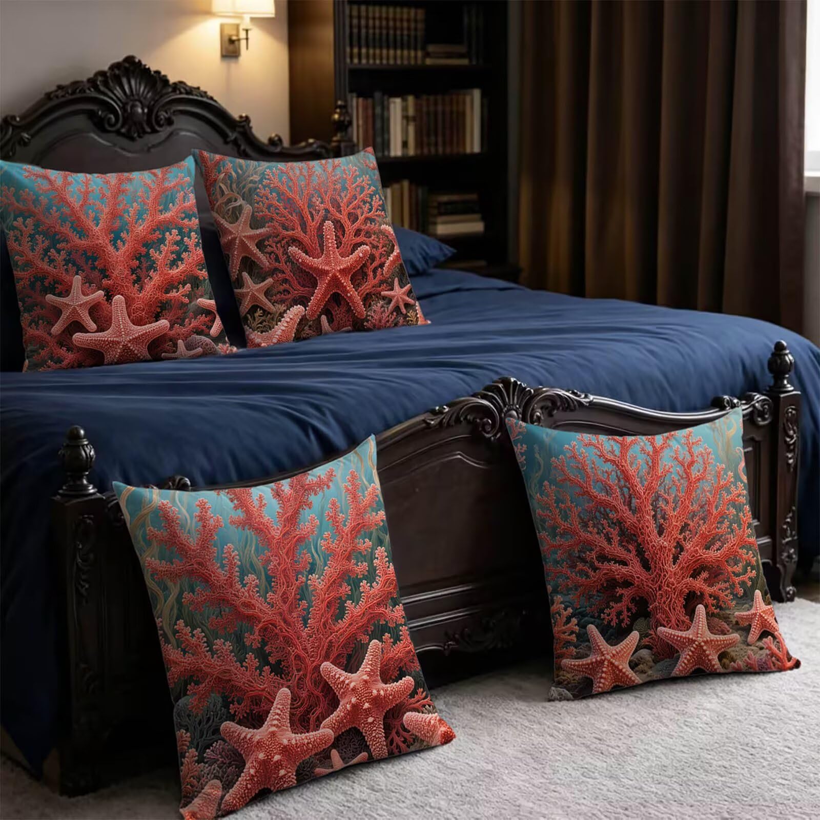 Kopfkissenbezug Coral Wasserdicht Outdoor 50x50cm Kissenbezug THDZ-2310