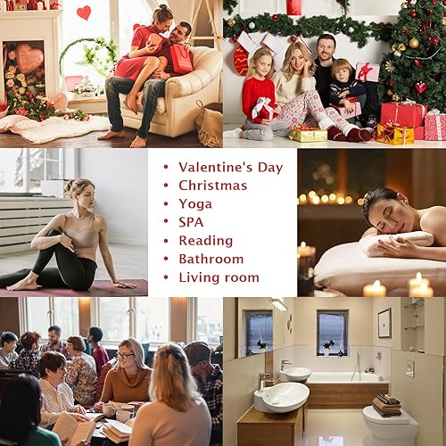 Miniatura 9 de SCENTORINI Cera de Navidad derretida, cera de soja perfumada, cubos de cera, 8 x 2.5 onzas, cera derretida para calentador de cera, madera de cedro,