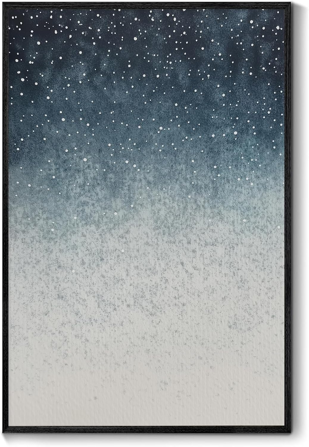 Blue And Gray Picture Navy Abstract Artwork Blue Neutral Painting Navy And Gray Wall Art Indigo Modern Picture Blues And Silver Canvas Art Minimalist Abstract Poster Decor Living Room 16x24in No Frame 5 16X24inch No Frame