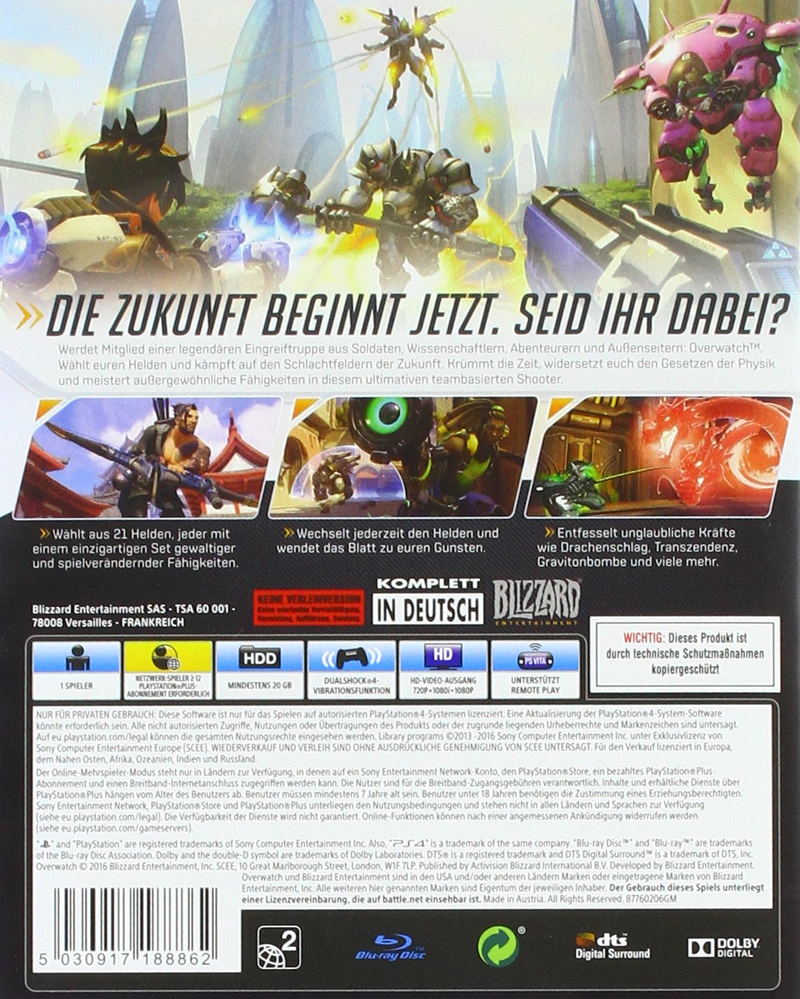 Overwatch - Origins Edition - Playstation 4 (renewed Game Gamerz Reality  Inc - PlayStation 4 Games Consoles Accessories Video Overwatch Origins  Edition Skins, image size:1143x1427