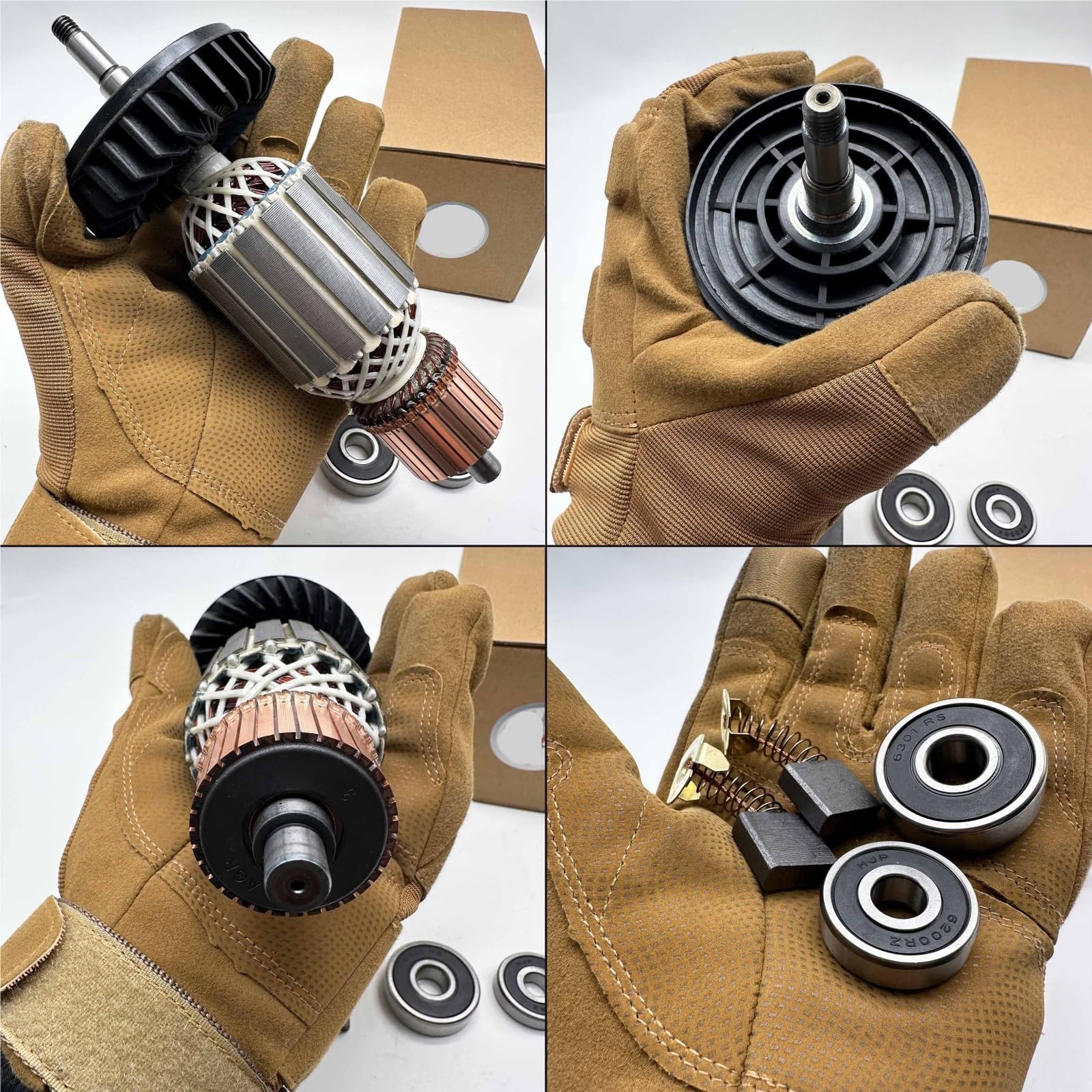 AC 220V 240V GA7020 GA9020 GA7020S GA9020S MT900 Campo de estator de rotor de armadura. Compatible con MAKITA. Repuestos for amoladora angular 518725-7(Stator)