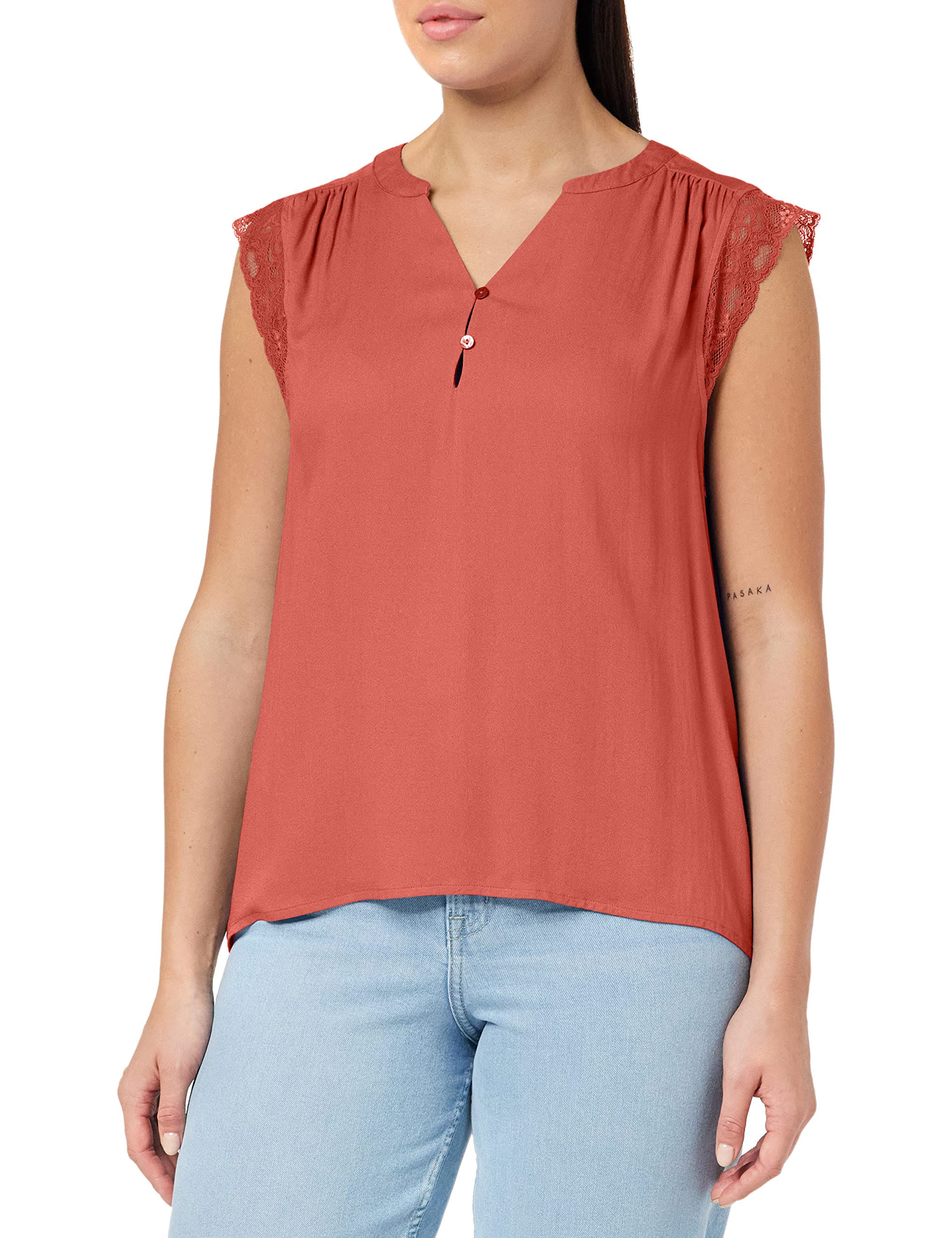 Only Onlnina Capsleeve Top Wvn Camiseta para Mujer